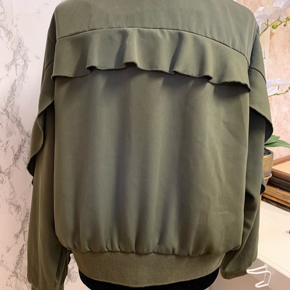 Who What Wear Olive Green bomber jacket - Picture 5 of 7